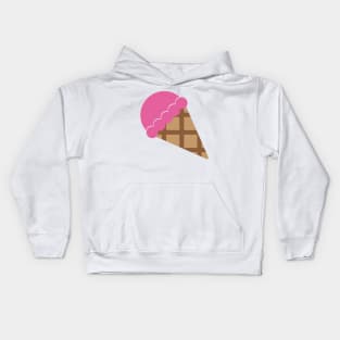 Ice Cream Cone Vector Kids Hoodie